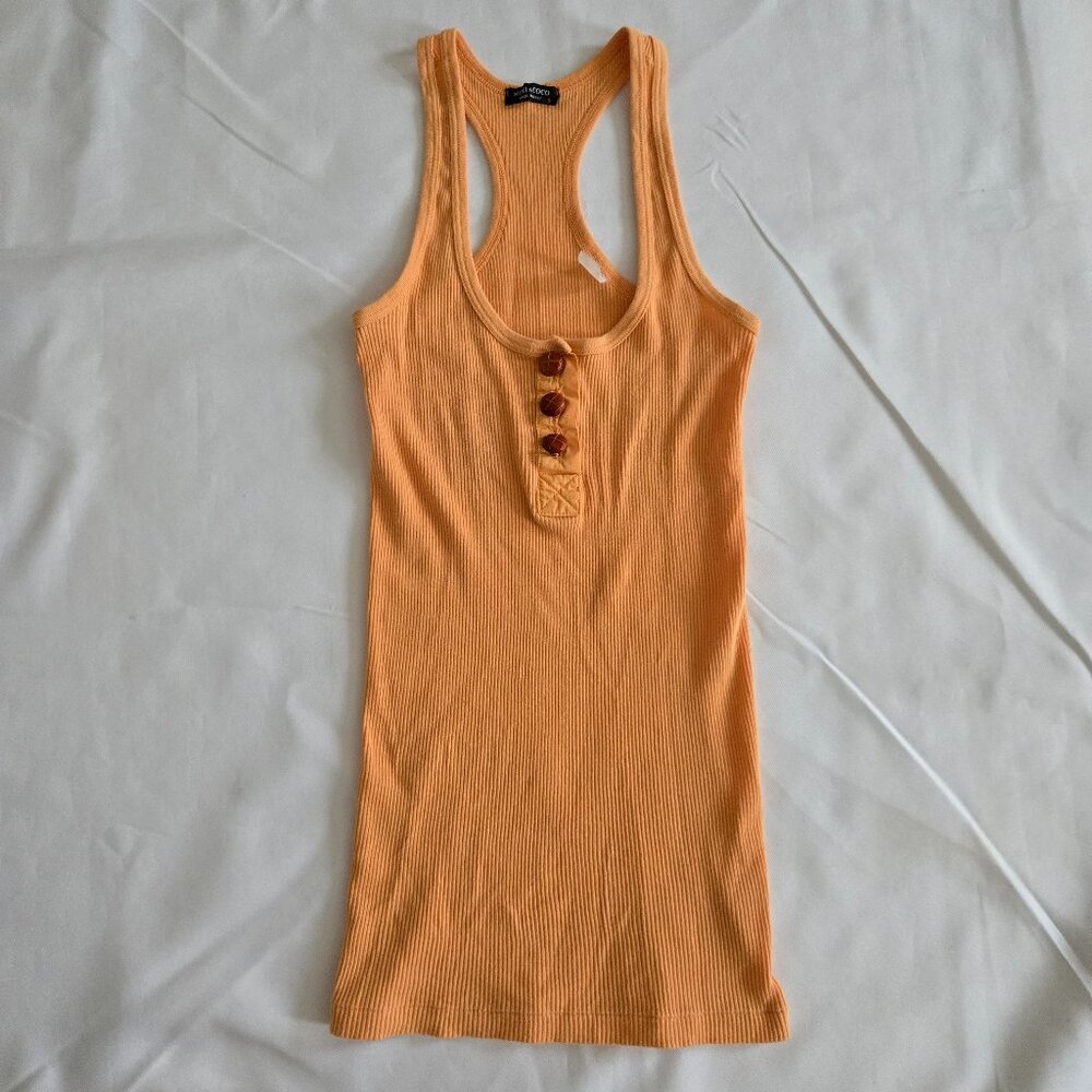 Mimi & Coco Racerback Ribbed Tank Top SZ S - Picture 5 of 9
